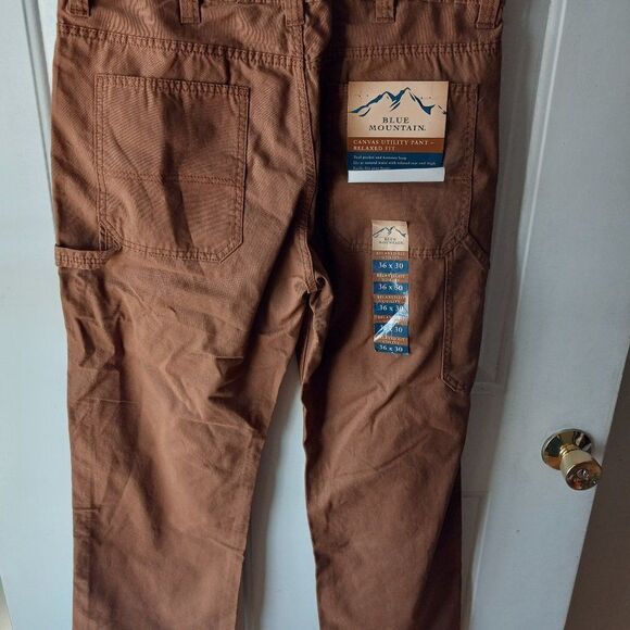 NWT Blue Mountain Canvas Utility Pant Relaxed Fit 36 X 30 - Picture 2 of 7